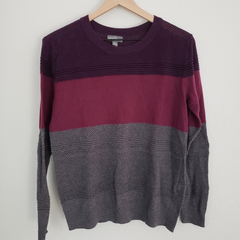 Market and Spurce Color Block Sweater M